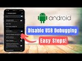 Disable USB Debugging Option on Android Device