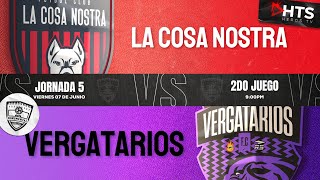 JORNADA 5 - JUEGO 2 · LIGA MONUMENTAL - La Cosa Nostra FC VS Vergatarios FC LUCA TONI y RONALDHINO