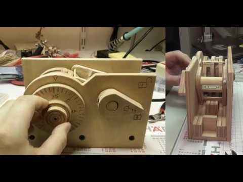 How a (wooden CNC machined) combination lock works