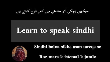 learn to speak easy sindhi language ||Vd41