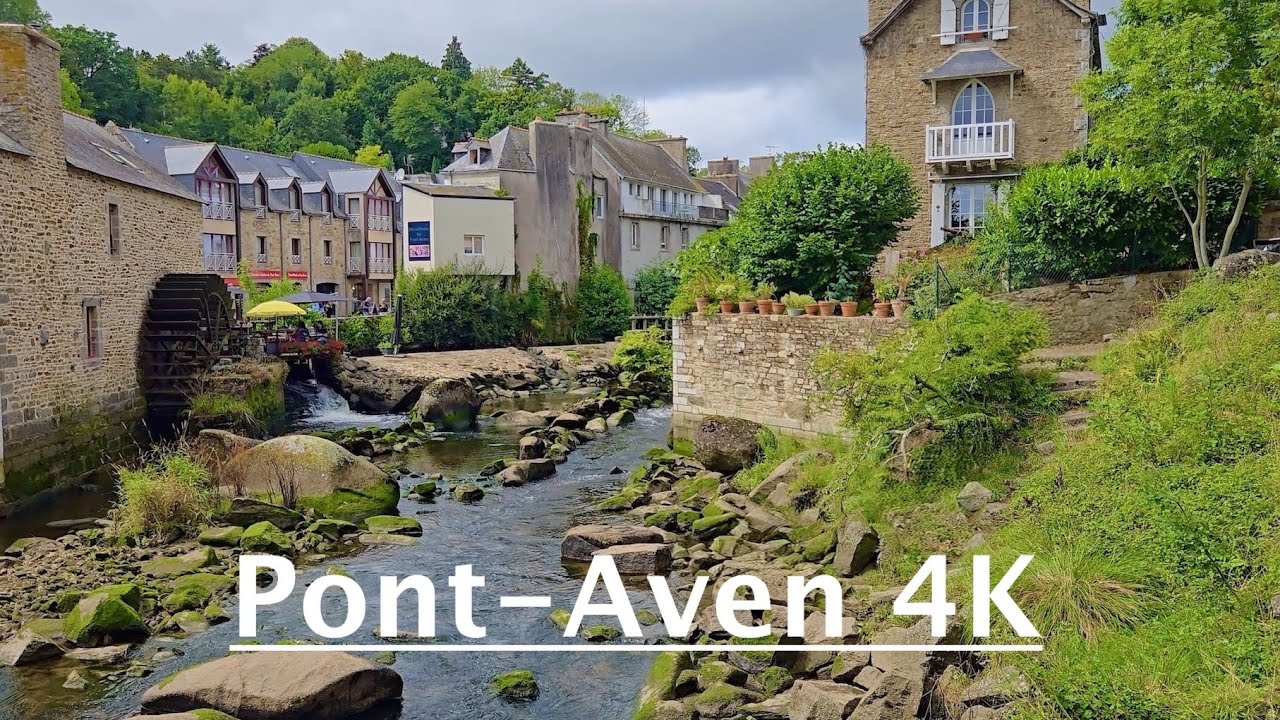 Beautiful Pont-Aven, Brittany (Bretagne), France 4K