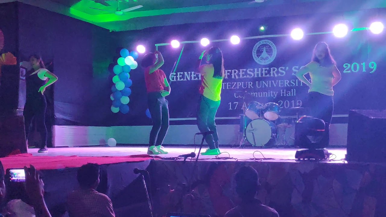 TEZPUR UNIVERSITY FRESHERS 2019| Dance by Dimpy, Rukmini, Sabrina and Pratishruti