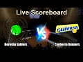 Hornsby Spiders vs Canberra Gunners Live Score - Australia NBL1 Eastern