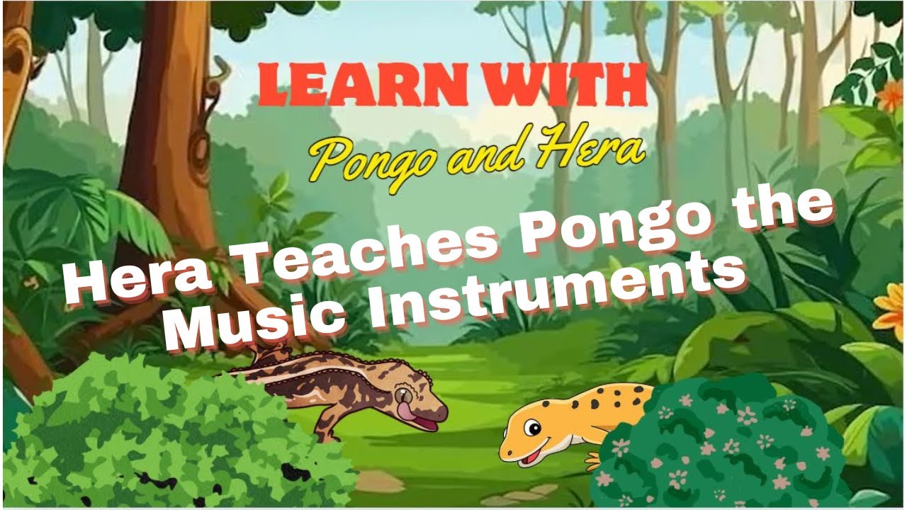 Pongo Musical Instruments See How Hera Teaches Pongo the Music Instruments - YouTube