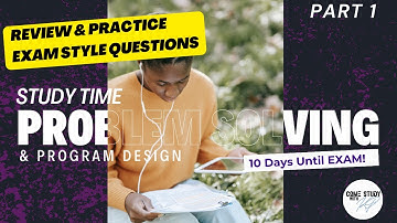 2024 CSEC IT Study Time | #cxc #csec- Exam Style Questions (Problem Solving & Algorithm) - Part 1