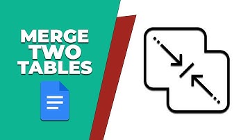 How to merge two tables in Google Docs