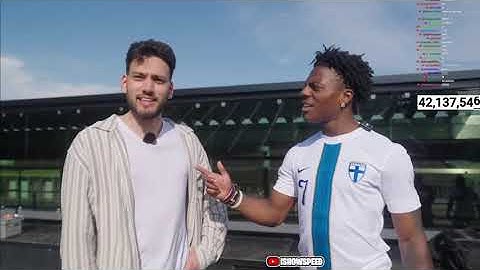 Kevin Ensio wilding in IShowSpeed's live stream / IShowSpeed Clip (finland stream)