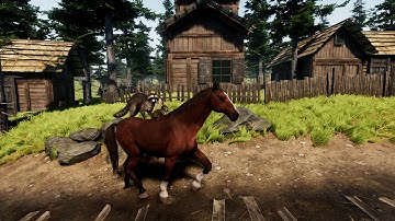 Asset Combinations with Medieval Village Environment