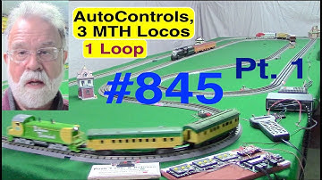 845-1/4❇️DCC Automatic Control, 3 MTH Locos on 1 Loop, 1 Detector (Mainline Mode)