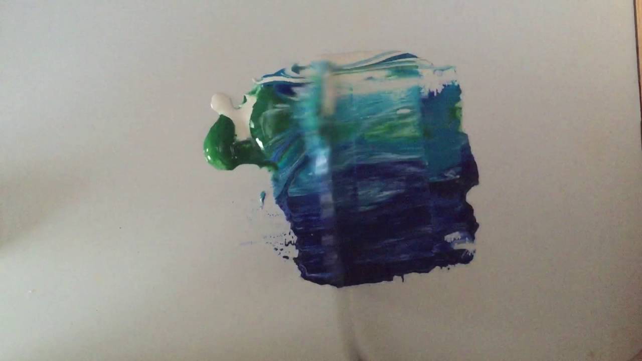Gouache Paint Mixing (Palette Knife) YouTube