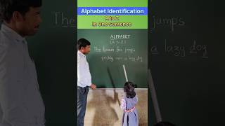 Alphabet in one sentence | Innovative Ideas| Alphabet identification #alphabet #abcd #education #abc