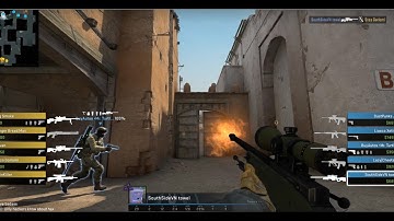 dust 2 no scope from lower mid to t spawn