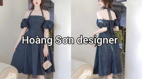 Dạy cắt may | Hướng dẫn cách cắt đầm cúp ngực bổ mảnh xòe tay bí theo mẫu | Hoàng Sơn designer