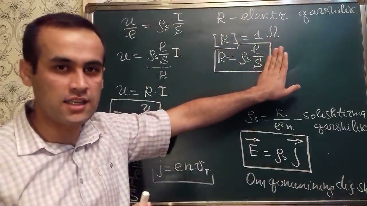 106-dars. Zanjirning bir qismi uchun Om qonuni.  Elektr qarshilik.
