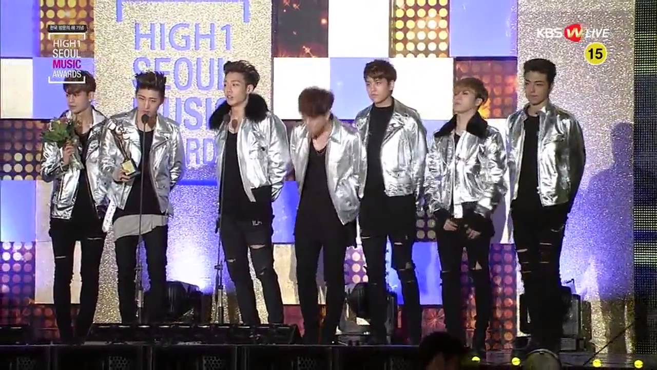 [ENG] 160114 iKON receiving Best New Artist Award @ Seoul Music Awards