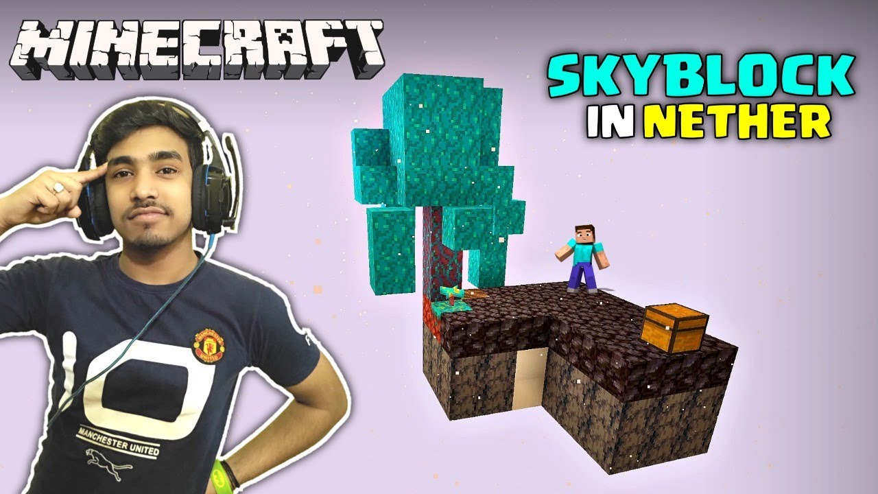 MINECRAFT SKYBLOCK BUT IT'S IN THE NETHER - YouTube