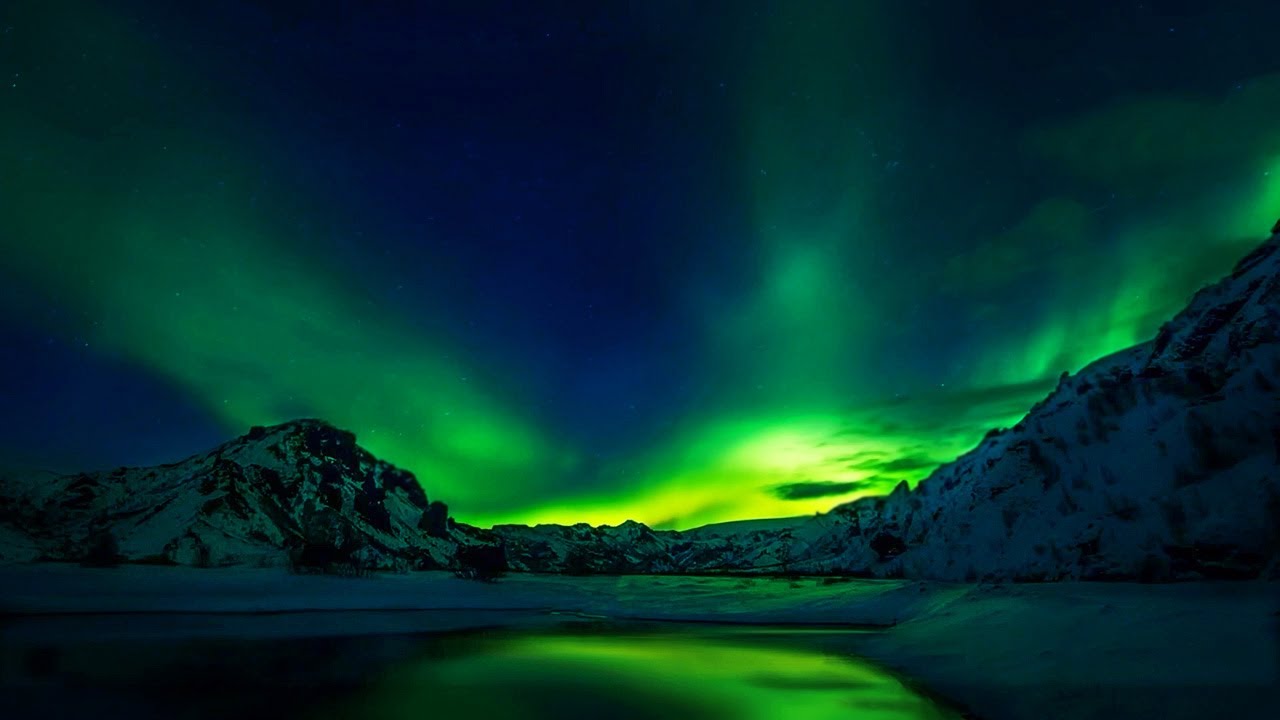 2 Hrs Of Sleepy Nature Sounds | Northern Lights Ambience | Deep Sleep ...