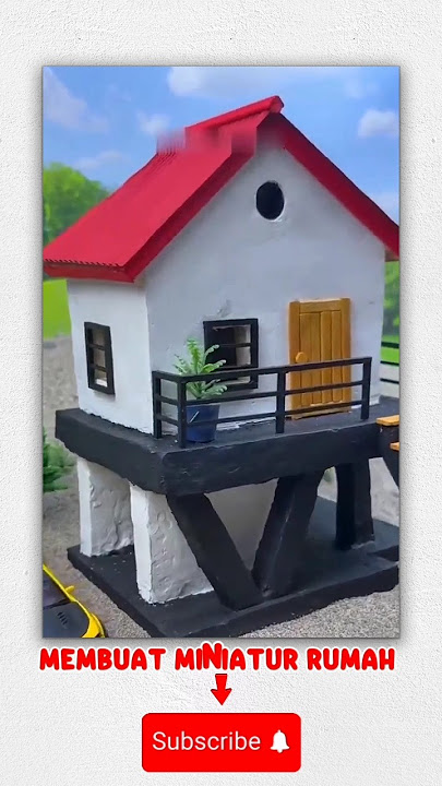 membuat miniatur rumah | DIY | asmr #diy #miniatur #asmr #shorts