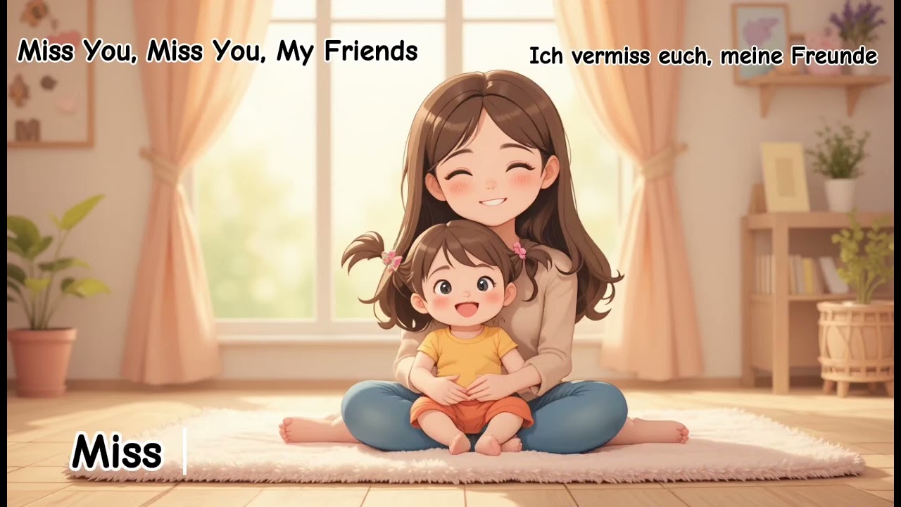 Ich vermiss euch, meine Freunde - Miss You, Miss You, My Friends | German & English Kids Song 