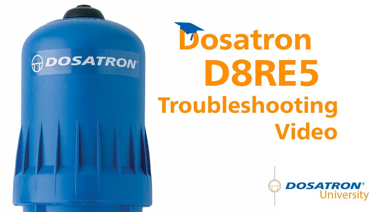 Dosatron D8RE5 - 40 GPM Troubleshooting Video - YouTube