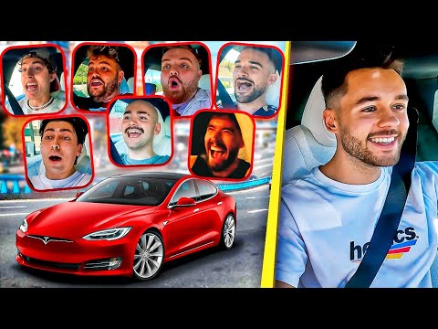 STREAMERS REACCIONAN A MI TESLA MODEL S PLAID - TheGrefg