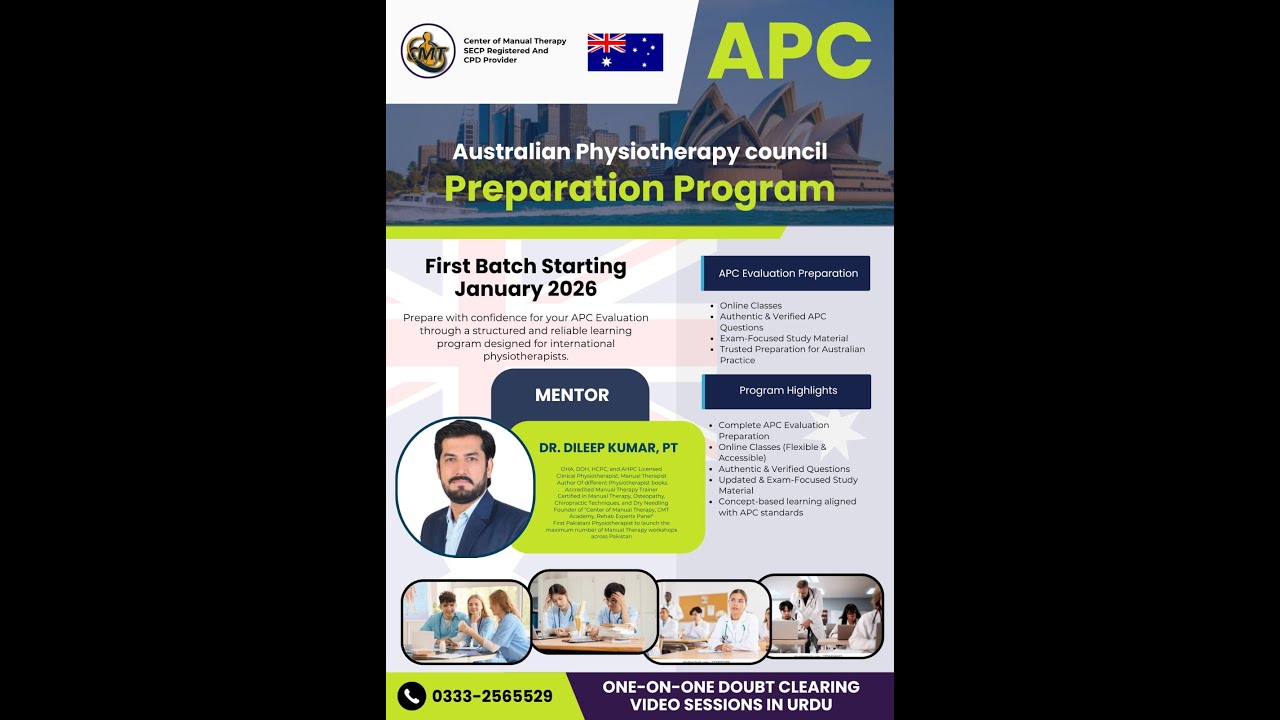 APC | Australian Physios Council | Webinar | Dr Dileep Kumar PT | APC ...