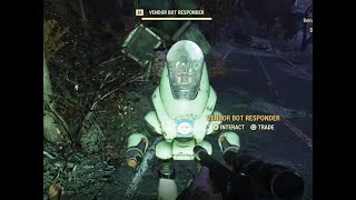 Fallout 76   Plan/ Rare Apparel at Eight yes 8 places where you can find the Vendor Bot Responder
