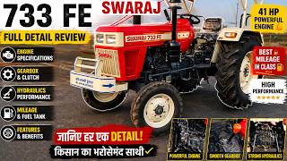 Swaraj 733 FE Full Review 🔥 | 41 HP Powerful Tractor 💪 Mileage, Engine, Price &amp; Features Full Detail