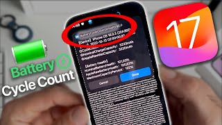 How to Find Battery Cycle Count in iOS 17