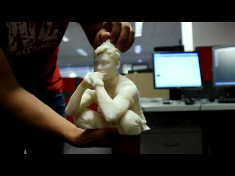 3D Printed Model with Kinect & ReconstructMe
