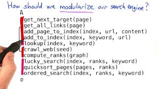 Modularizing the Search Engine - Intro to Computer Science