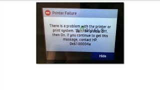 fix printer failure 0x6100004a hp officejet