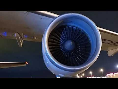 Запуск двигателя Ан-124 Руслан. #An124-100M. D 18. Engine start.