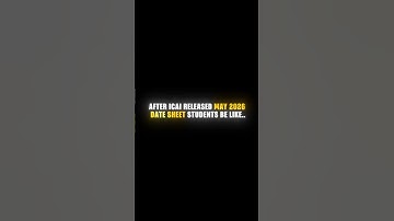 CA Students Ki Bhawanaon Ko Samjho🤣 ..ICAI - CA MAY 26 EXAM DATE OUT! #shorts #ca #pw