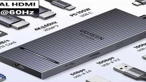 A must-have product! UGREEN USB C HUB 10-in-1 4K60Hz HDMI USB3.2 10Gbps PD100W RJ45 SDTF USB Split