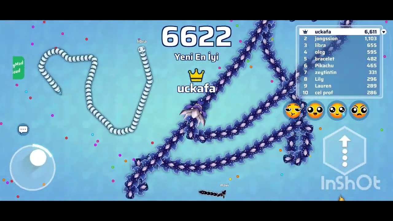 Ablamla beraber snake io oynadım 😊