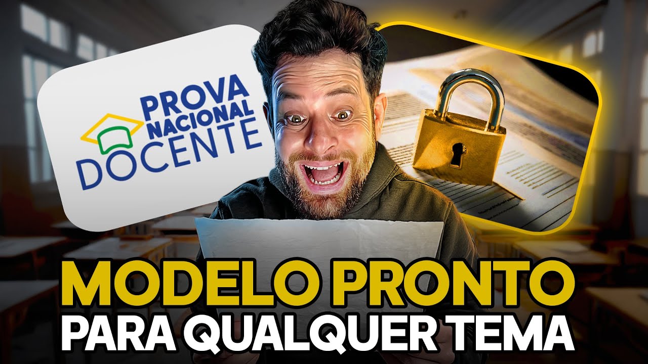 Modelo de Questão Discursiva PND: escreva bem em qualquer tema da Prova Nacional Docente!