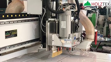 MÁY CẮT VÁN CNC NESTING FULL LINE TẢI NẶNG THAY DAO TỰ ĐỘNG HOLZTEK