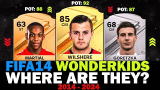 BEST WONDERKIDS IN FIFA 14! FIFA14 - FC24 |10 YEARS EVOLUTION 🤯😱 ft. Wilshere, Martial, Goretzka...