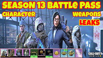 SEASON 13 Battle Pass Characters Weapons Maps Leaks CODM | Cod Mobile S13 Leaks | CODM S13 Leaks