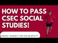 HOW TO PASS CSEC SOCIAL STUDIES!!😃💯GRADE 1 •