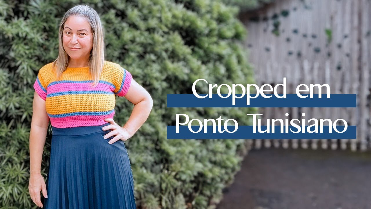 Cropped Crochê Tunisiano