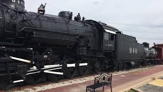 Old Train On Display In Bartlesville, OK.