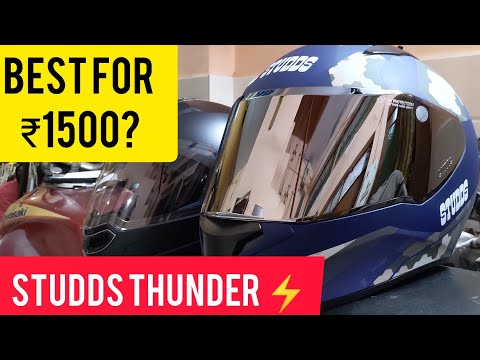 Studds Thunder ⚡ Helmet | Price | Features | Usage review @UjjwalPratapSingh45