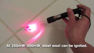 Information Lasers- What Can Certain mW do (200mW-2W of Red, Green, and Blue Lasers) Guide