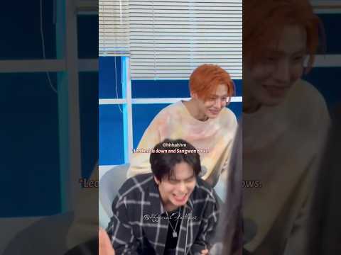 Leowon’s reaction to Allyz loving the “OMG” song. 🦁🥀 #leowon #leo #sangwon #ald1 #kpop