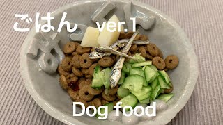 【ドッグフード】アレルギー高齢犬用ヘルニア簡単ごはん。アンチノール付き。A simple dog food for an old dog with allergies.With supplement.