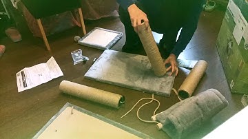 Build first cat tree.第一坐貓爬架