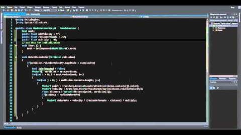 Как сделать игру на Unity 5 #30 Деформация моделей