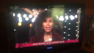Disney holiday sing along joy to the world songs by Kerry.
